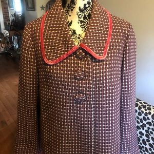 NWT Ladies Size L Cropped Wool Blend Jacket